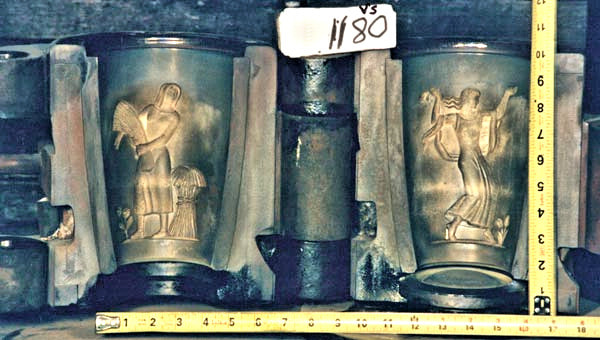 Fenton's Seasons Vase mould #1180